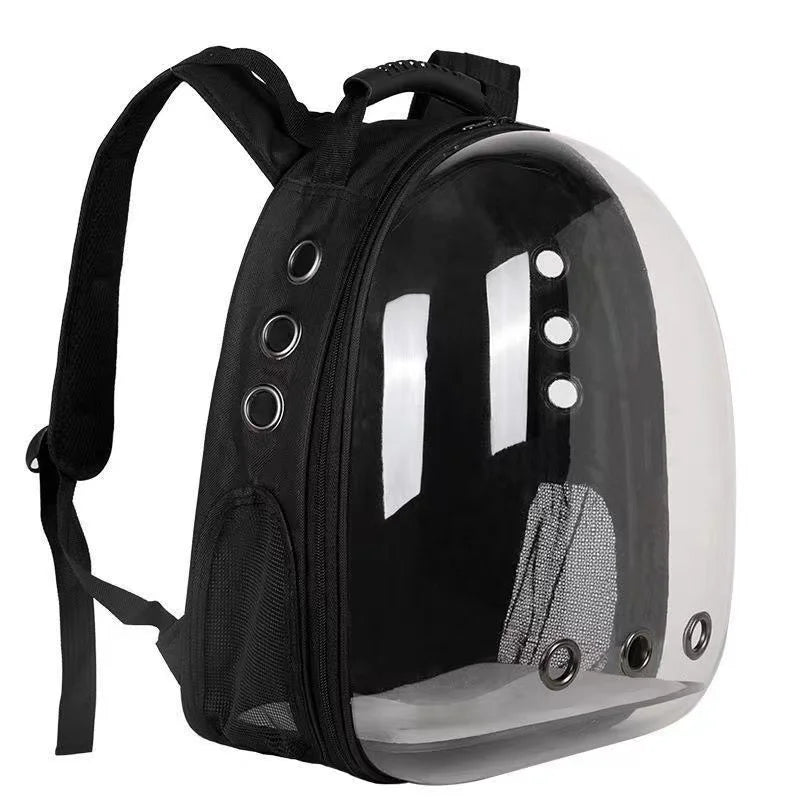 Portable Transparent Pet Backpack Carrier – Breathable Space Capsule Design