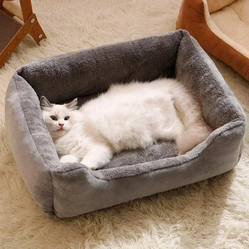 Cozy Winter Cat Bed & Pet House Cushion for Cats and Small Dogs