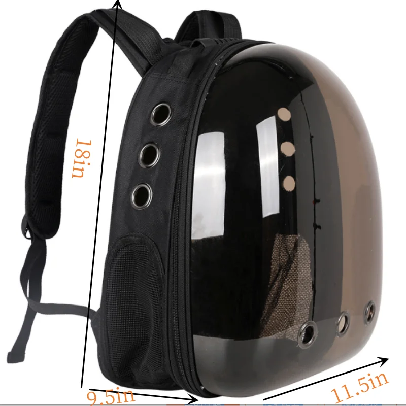 Portable Transparent Pet Backpack Carrier – Breathable Space Capsule Design