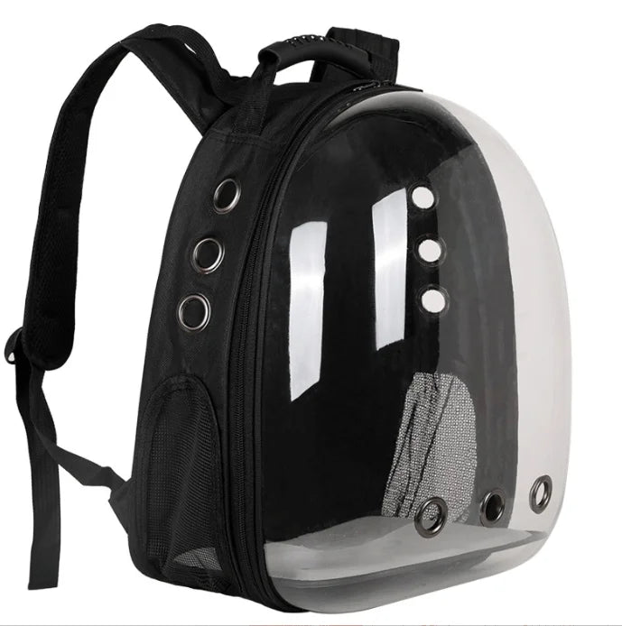 Portable Transparent Pet Backpack Carrier – Breathable Space Capsule Design